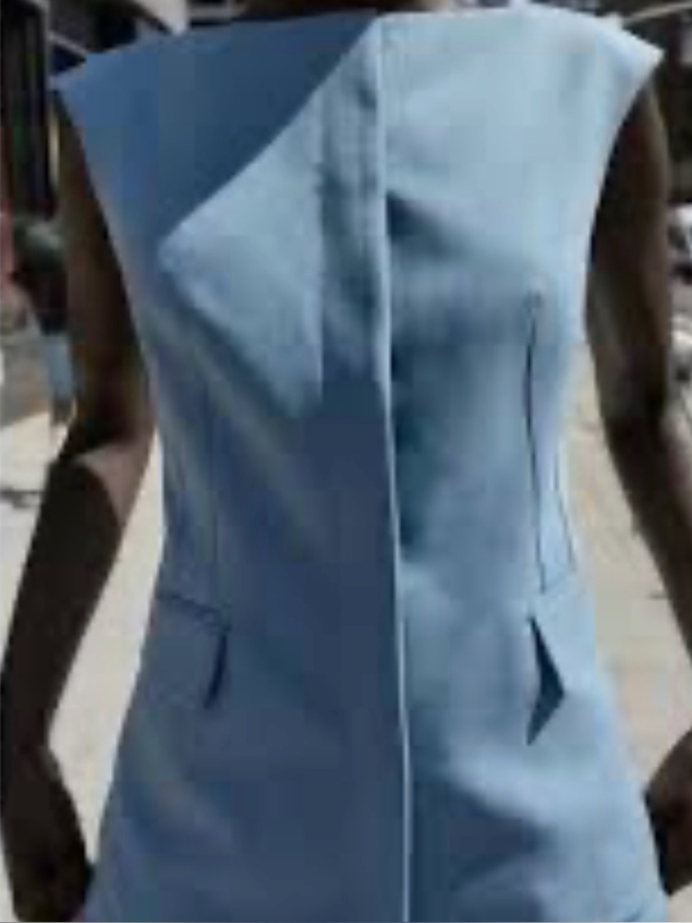 Zara Light Blue Sheath top and matching pant set